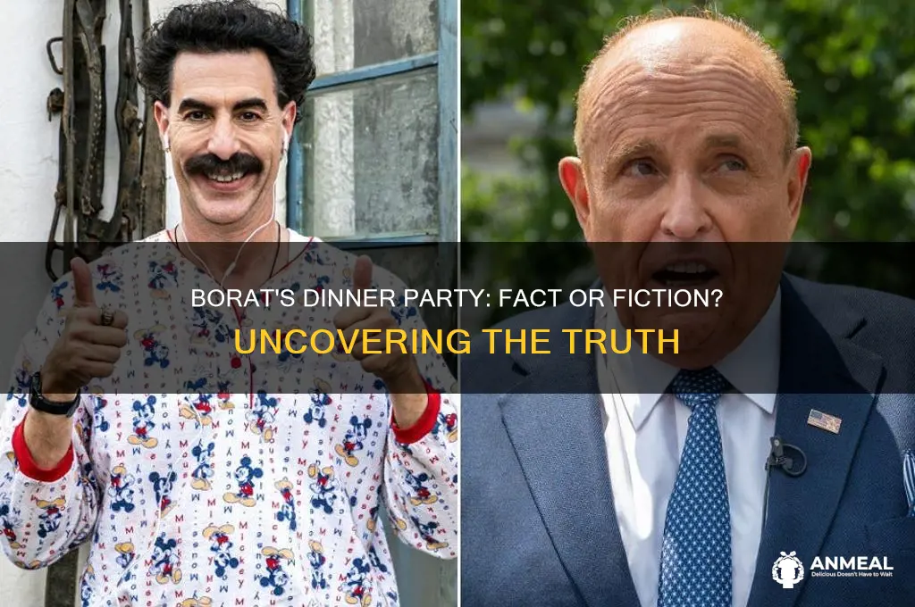 was the dinner party in borat real