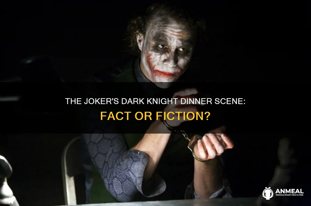 was the joker at dinner in the dark knight