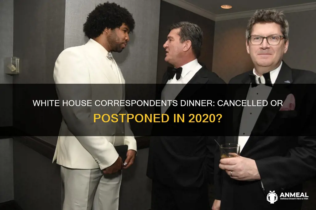 was the white house correspondents dinner cancelled