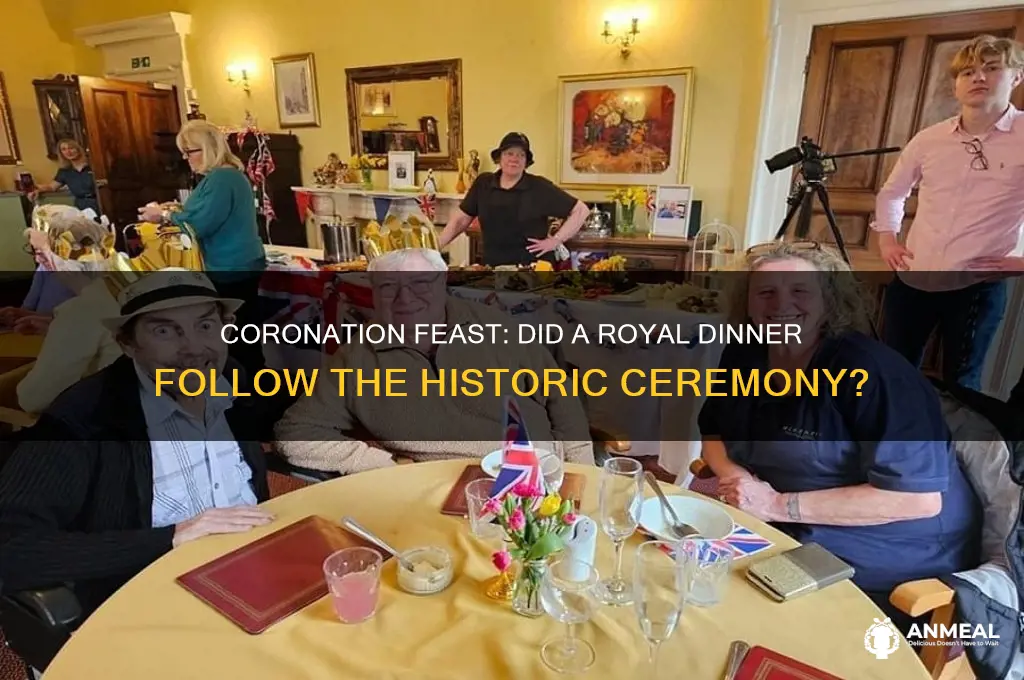 was there a dinner after the coronation
