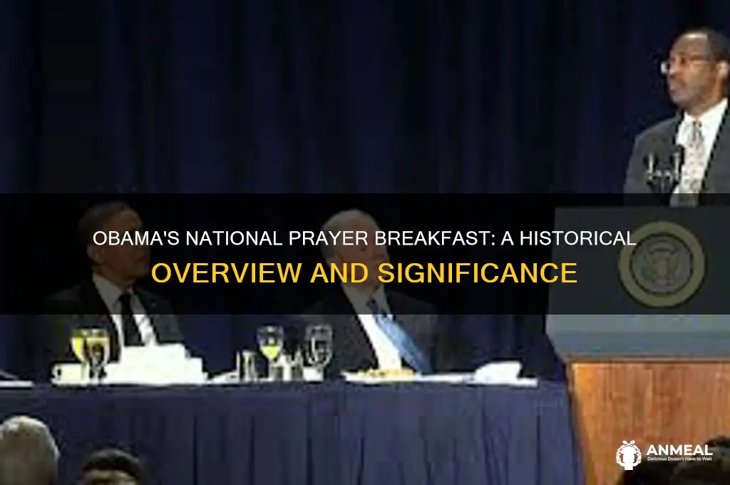 was there a nationsl prayer breakfast for obsma