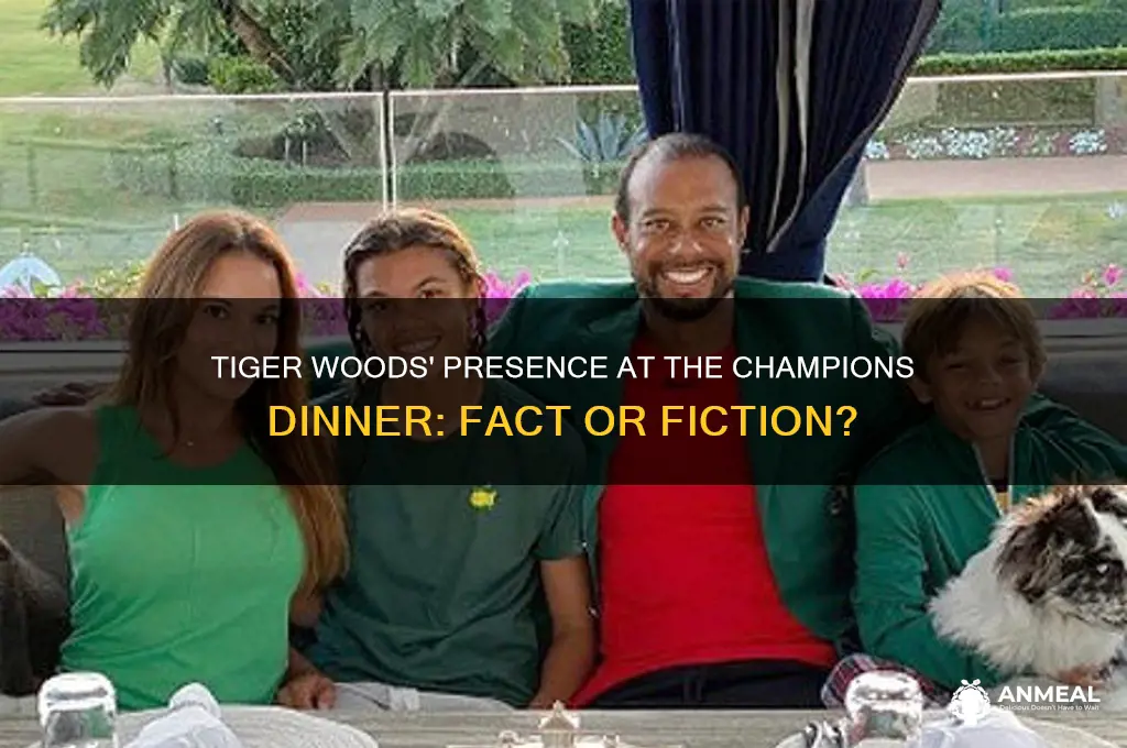 was tiger at champions dinner