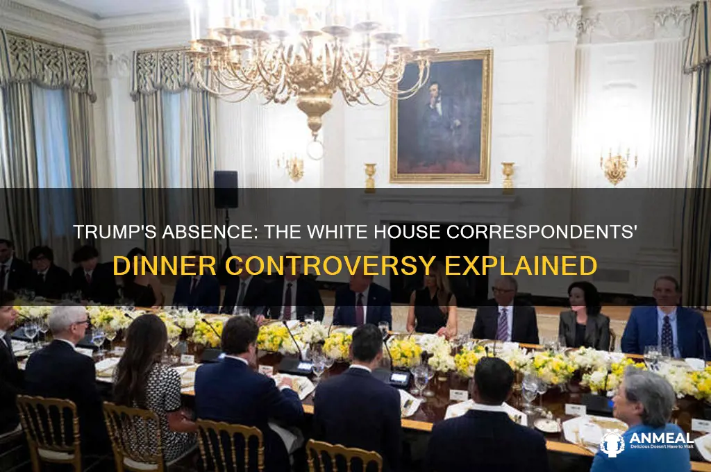 was trump at the correspondents dinner