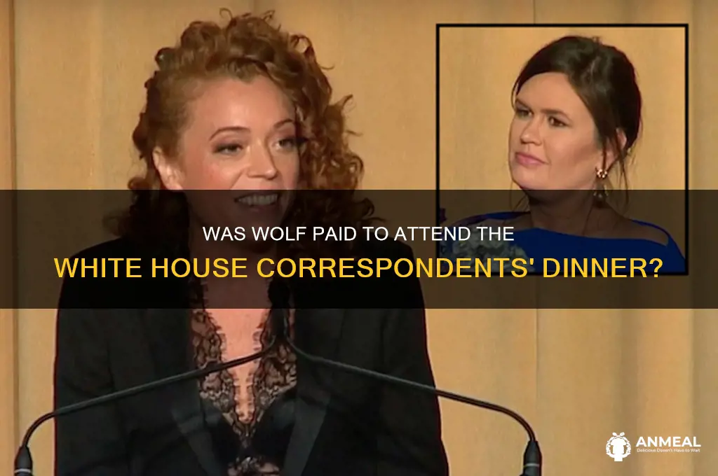 was wolf paid to be at correspondence dinner
