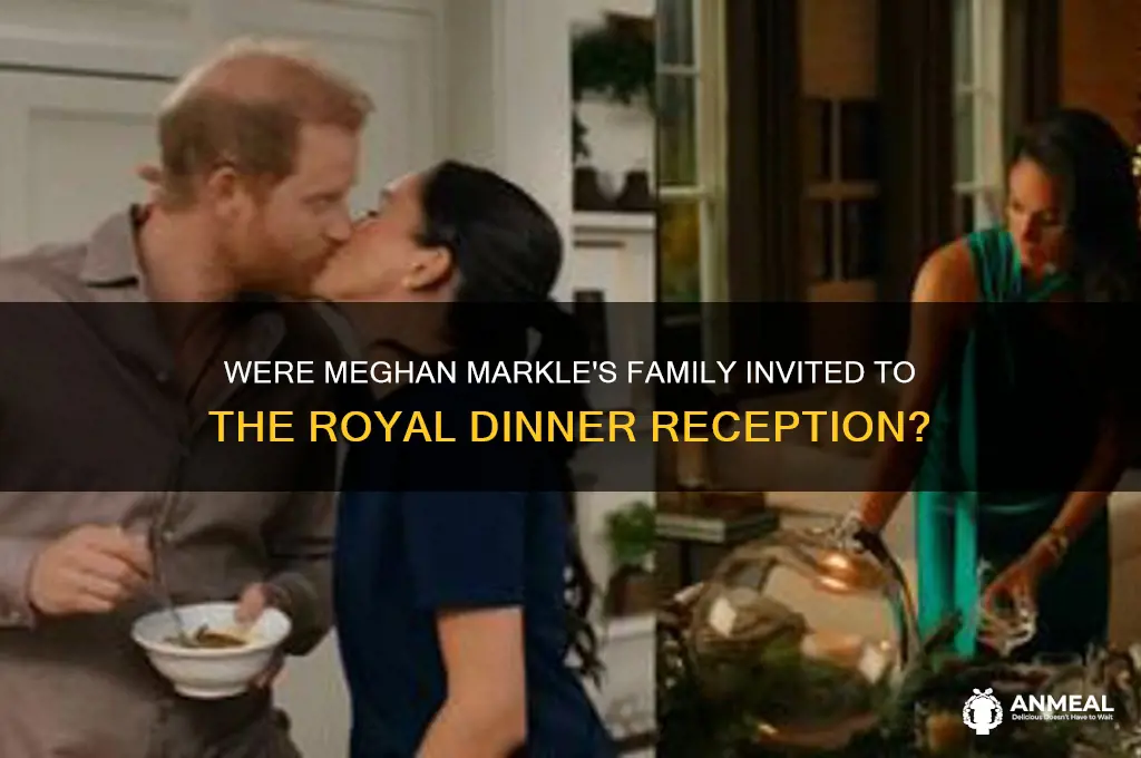 were megan markel family invited to dinner reception