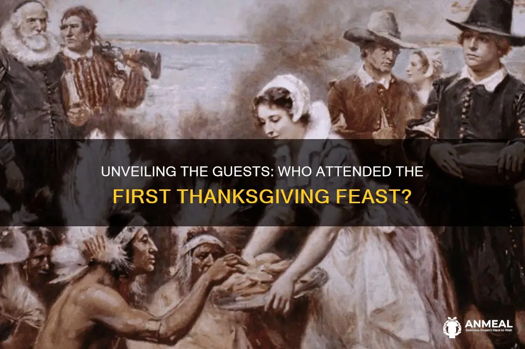 what 3 people were in the first thsnksgiving dinner