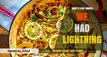 A Sparkling Love Dinner: Lightning, Laughter, and Unforgettable Moments