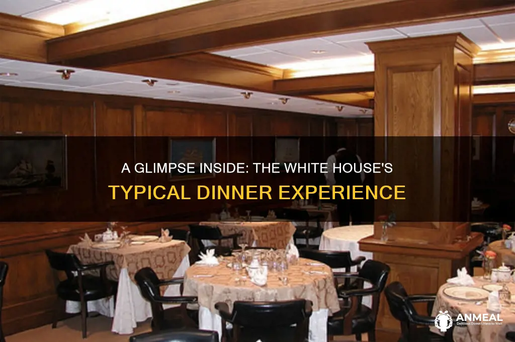 what a normsl dinner at the white house is like