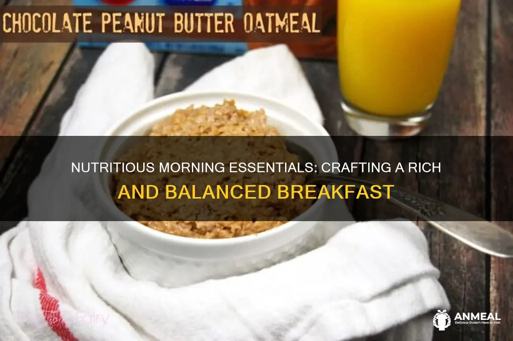 what a rich breakfast contains