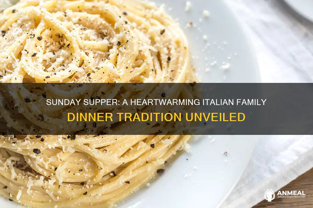 what a suday dinner looks like in a italian family
