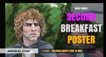 Second Breakfast Poster: A Whimsical Tribute to Hobbit-Inspired Snacking