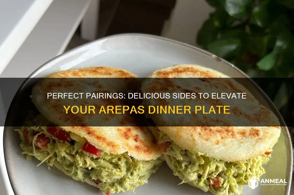 what accompanies with arepas dinner plate