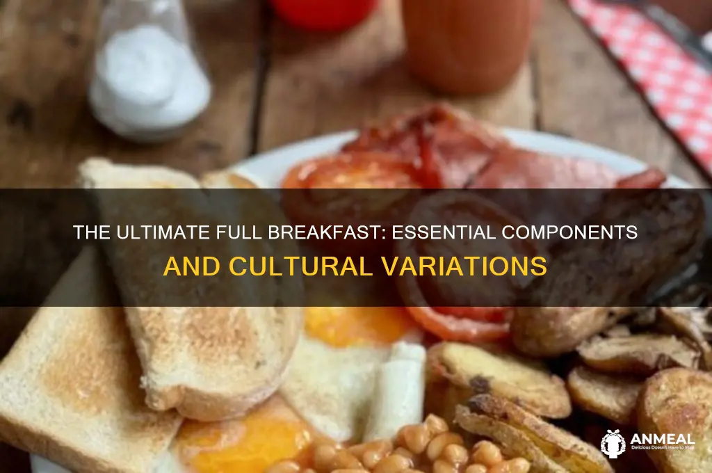 what accounts for a full breakfast
