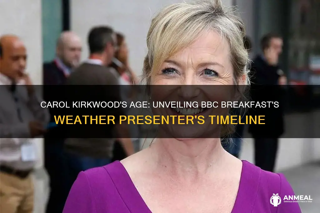 what age is carol the weather girl on bbc breakfast