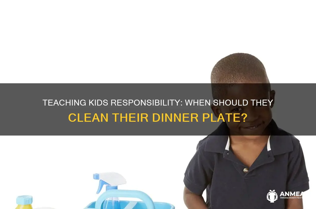 what age should kids clean up dinner plate