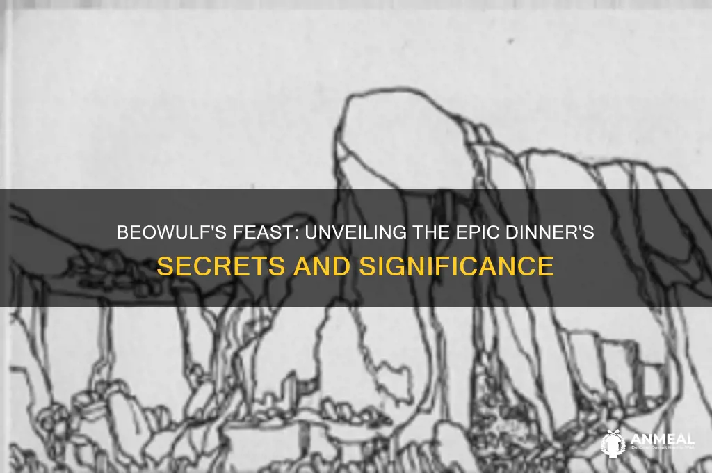 what ahppens at the dinner in beowulf