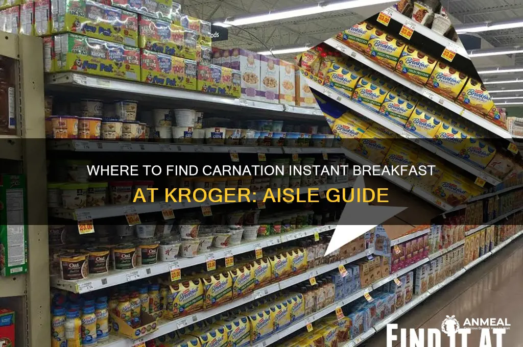what aisle is carnation instant breakfast in kroger