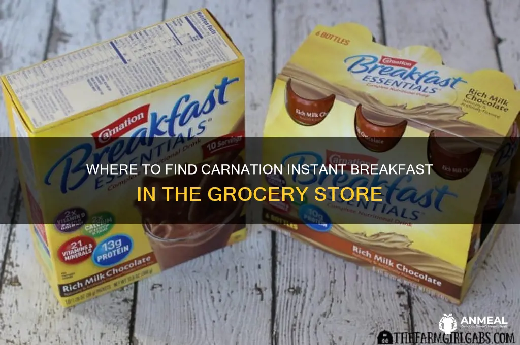 what aisle is carnation instant breakfast in