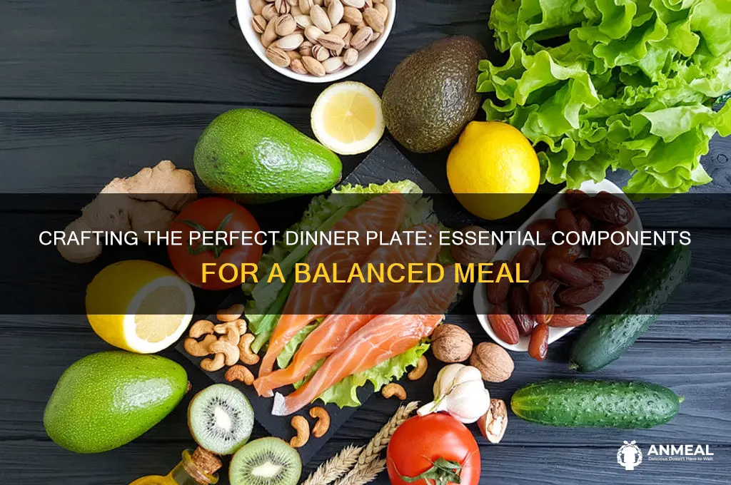 what all do you need on your dinner plate