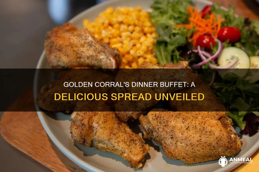 what all is on the dinner buffet golden corral