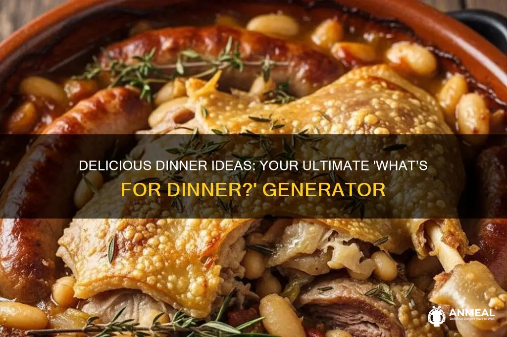 what am i having for dinner generator
