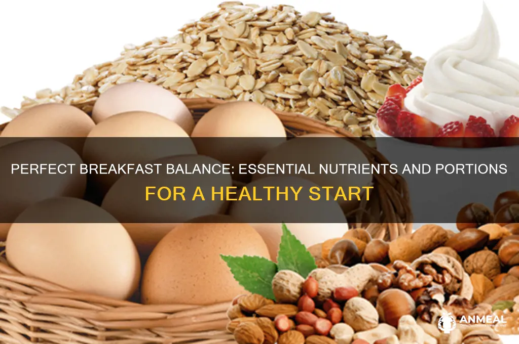 what amount of what should be in a breakfast