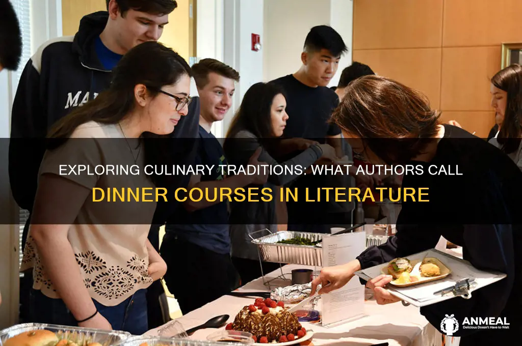 what anthor names dinner courses