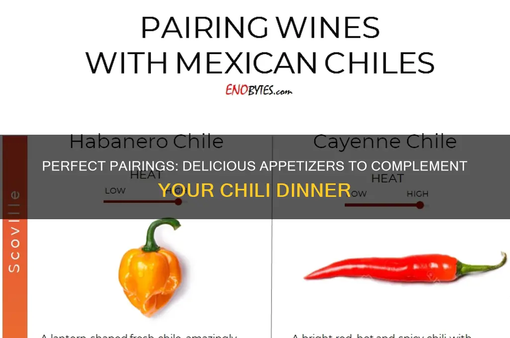 what appetizer goes with chili dinner