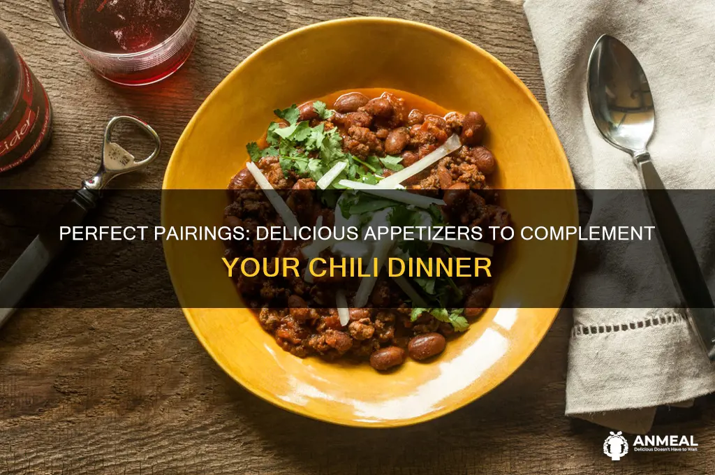 what appetizers go with chili for dinner