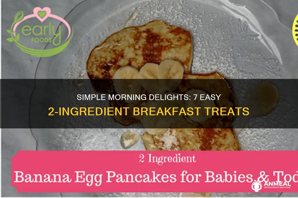 what are 7 delicious breakfast treat with 2 ingredients