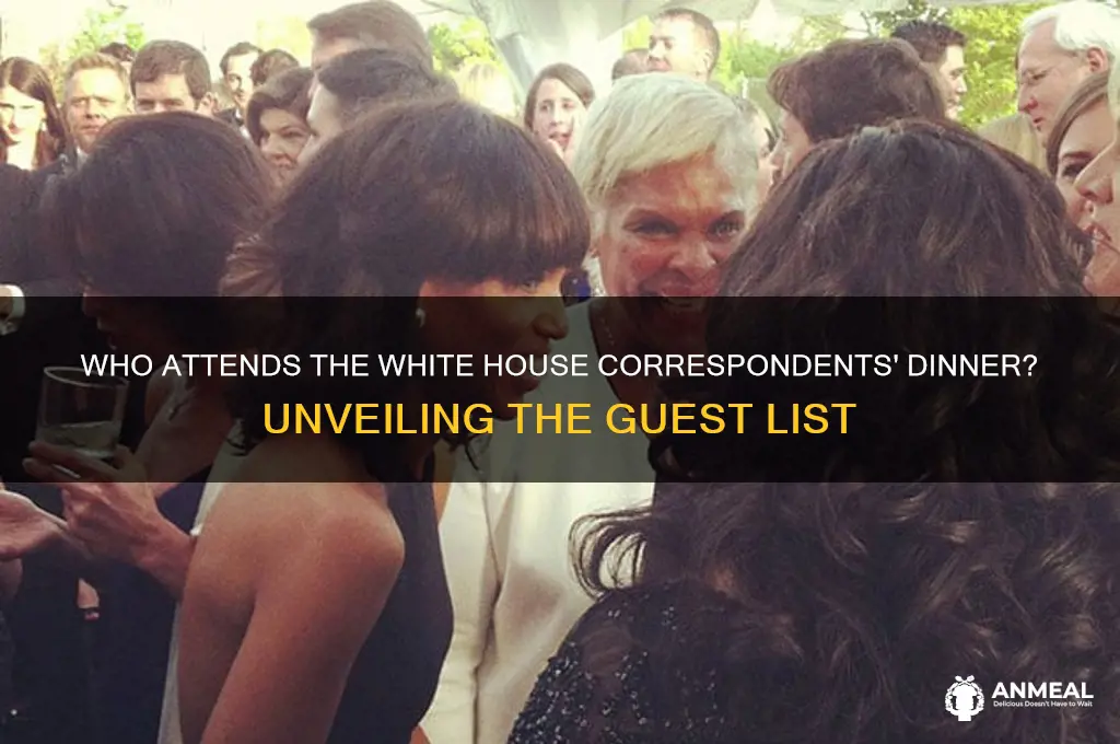 what are attendees of the white house coorespondants dinner called