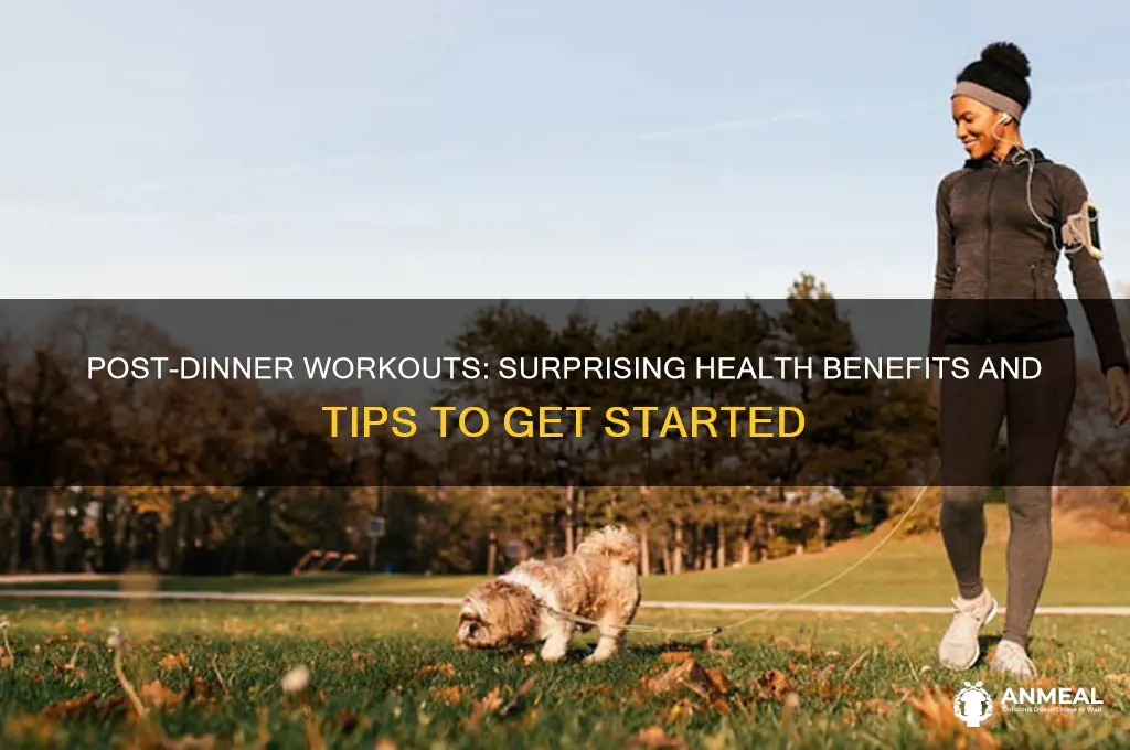 what are benefits to exercising after dinner