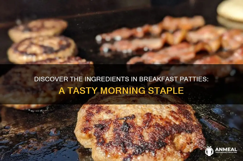 what are breakfast patty made of