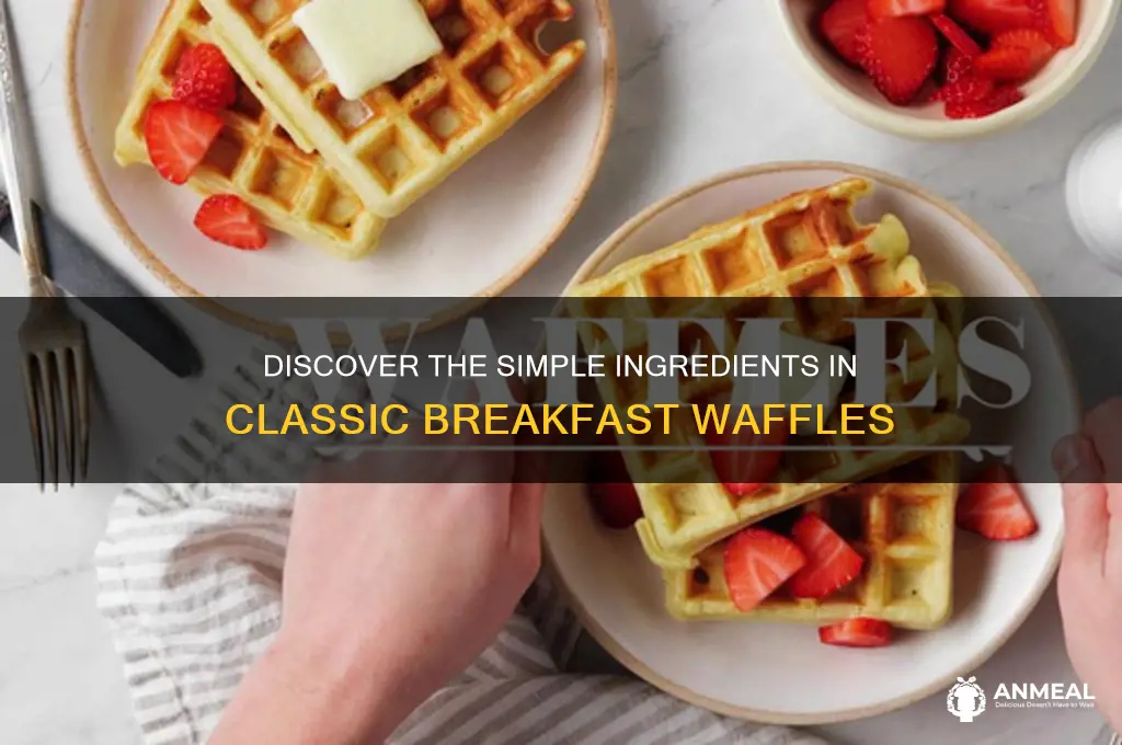 what are breakfast waffles made of