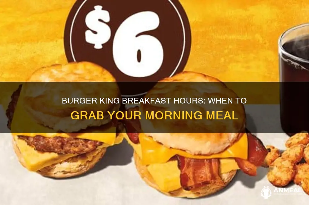 what are burger kings breakfast hours