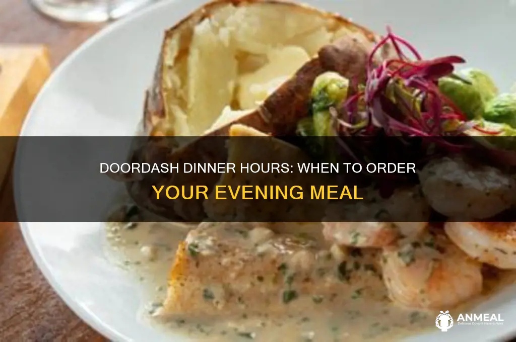 what are considered dinner hours for doordash