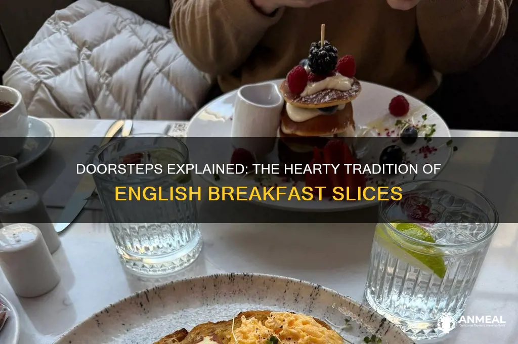 what are doorsteps in reference to an english breakfast