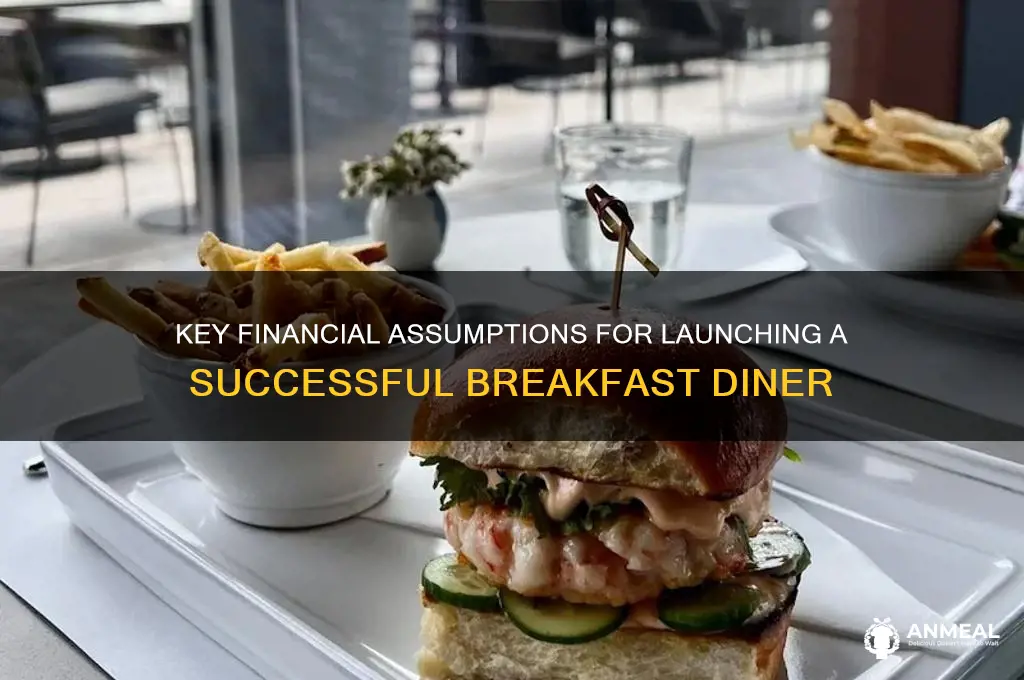 what are financial assumptions for a breakfast diner