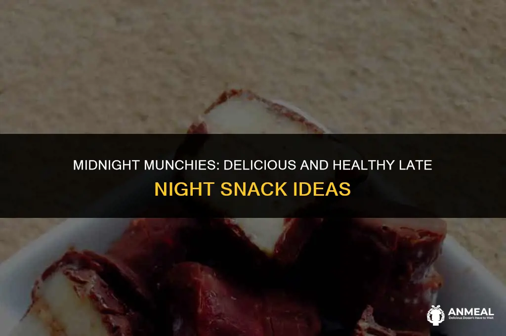 what are good late night snacks