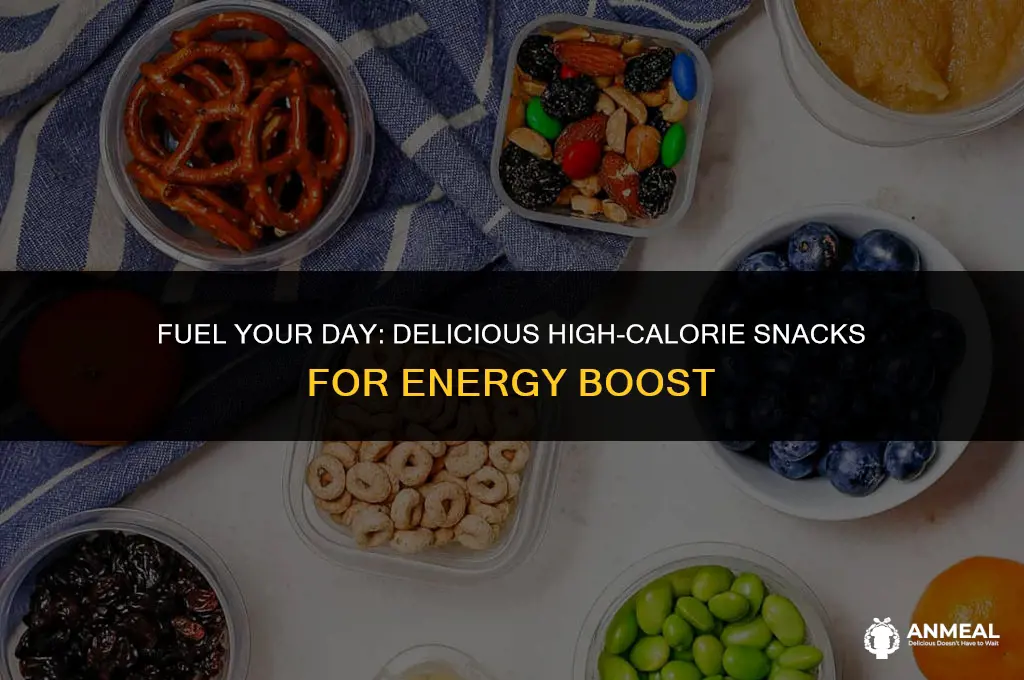 what are healthy high calorie snacks