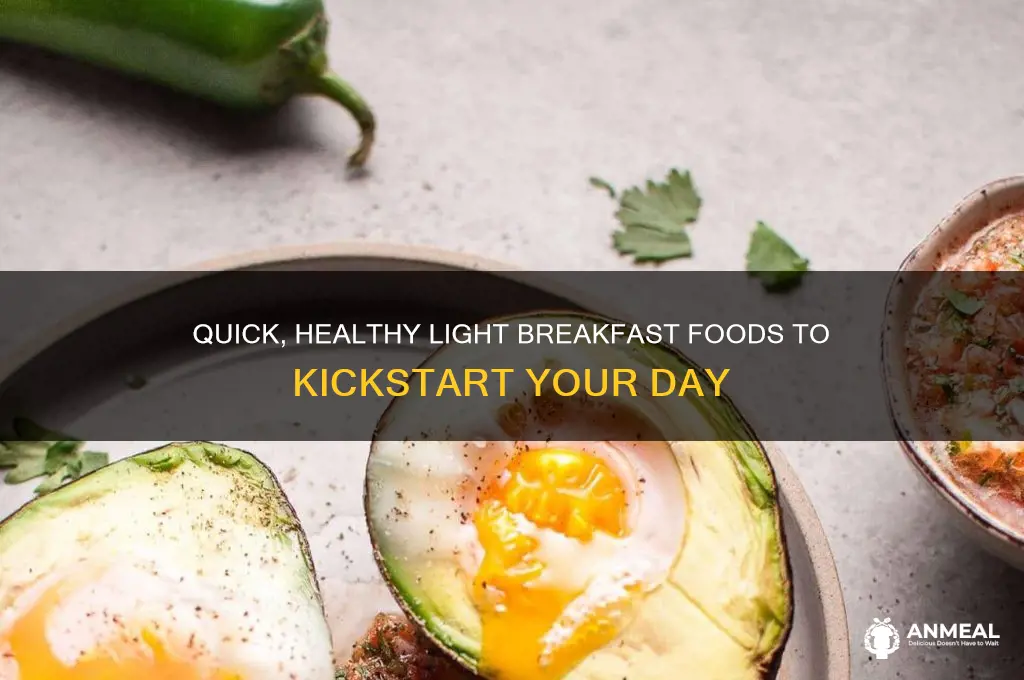 what are light breakfast foods
