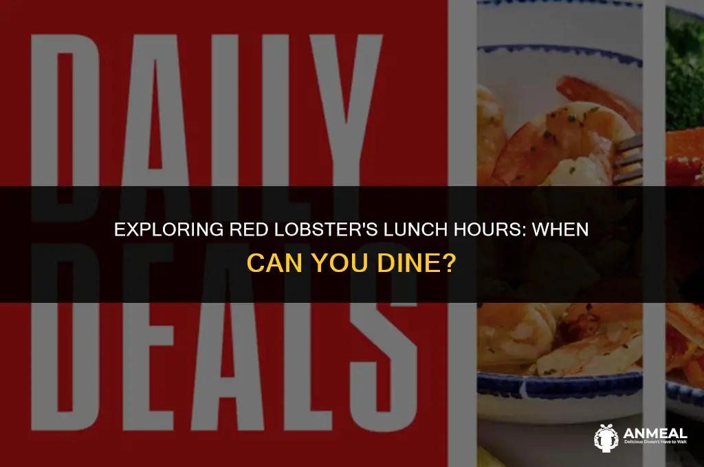 what are lunch hours at red lobster