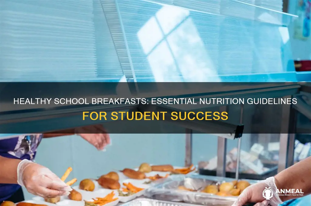 what are nutrition guidelines for school breakfast