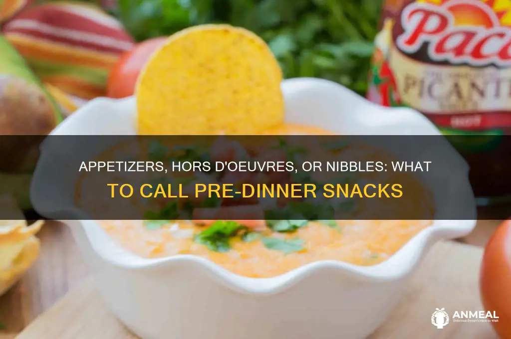 what are pre dinner snacks called