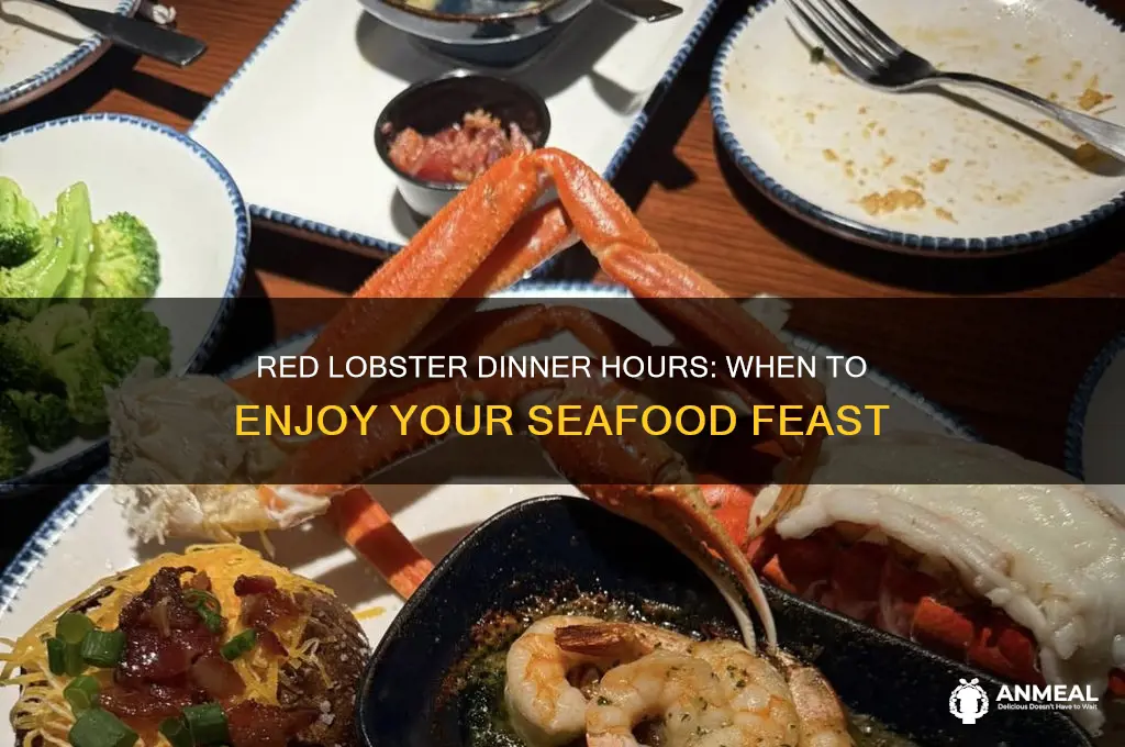 what are red lobsters dinner hours