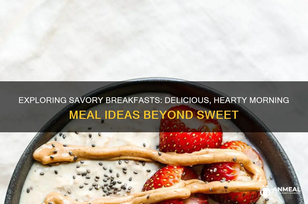 what are savoury breakfasts
