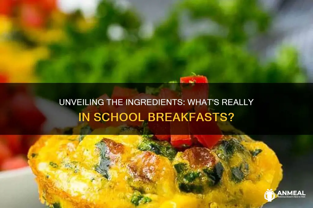 what are school breakfast made of