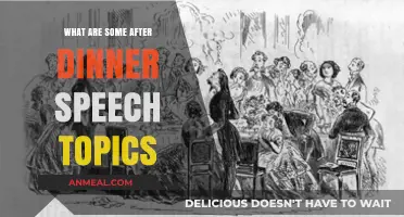 Engaging After-Dinner Speech Topics to Captivate Your Audience Effortlessly