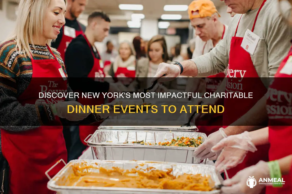 what are some charitable dinner events in new york