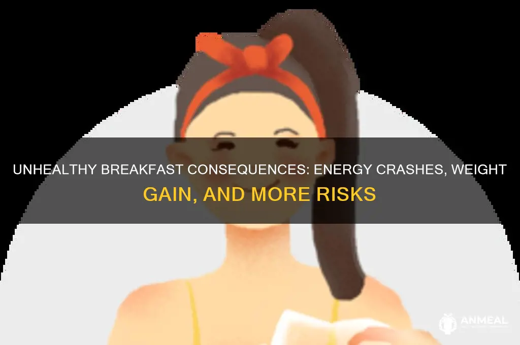 what are some consequences of consuming an unhealthy breakfast